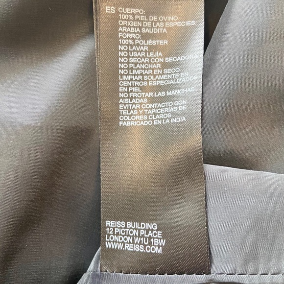 Reiss Kai Black Leather Pencil Skirt - Picture 10 of 14